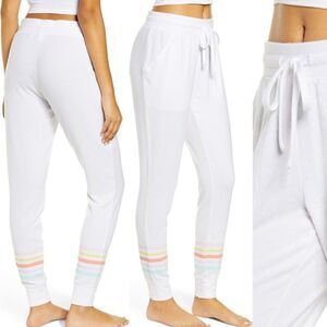 Nordstrom BP Women’s comfy rayon joggers sleepwear & lounge size S in white, NWT